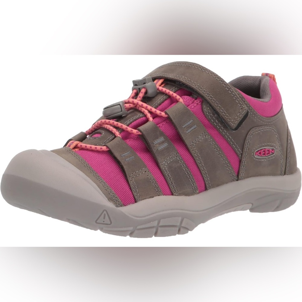 Keen Girls Newport Shoe in Grey & Very Berry